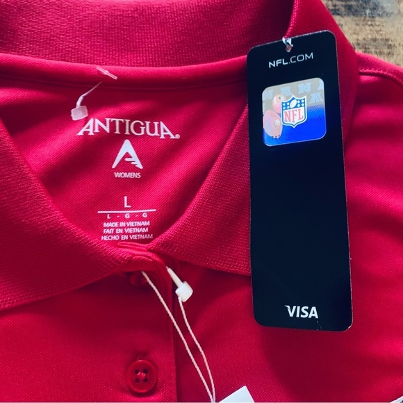 Arizona Cardinals Antigua Women's Tribute Polo T-shirt Cardinal Size Medium - Picture 9 of 12